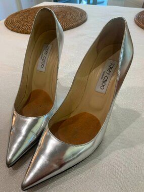 Jimmy Choo Silver Heels